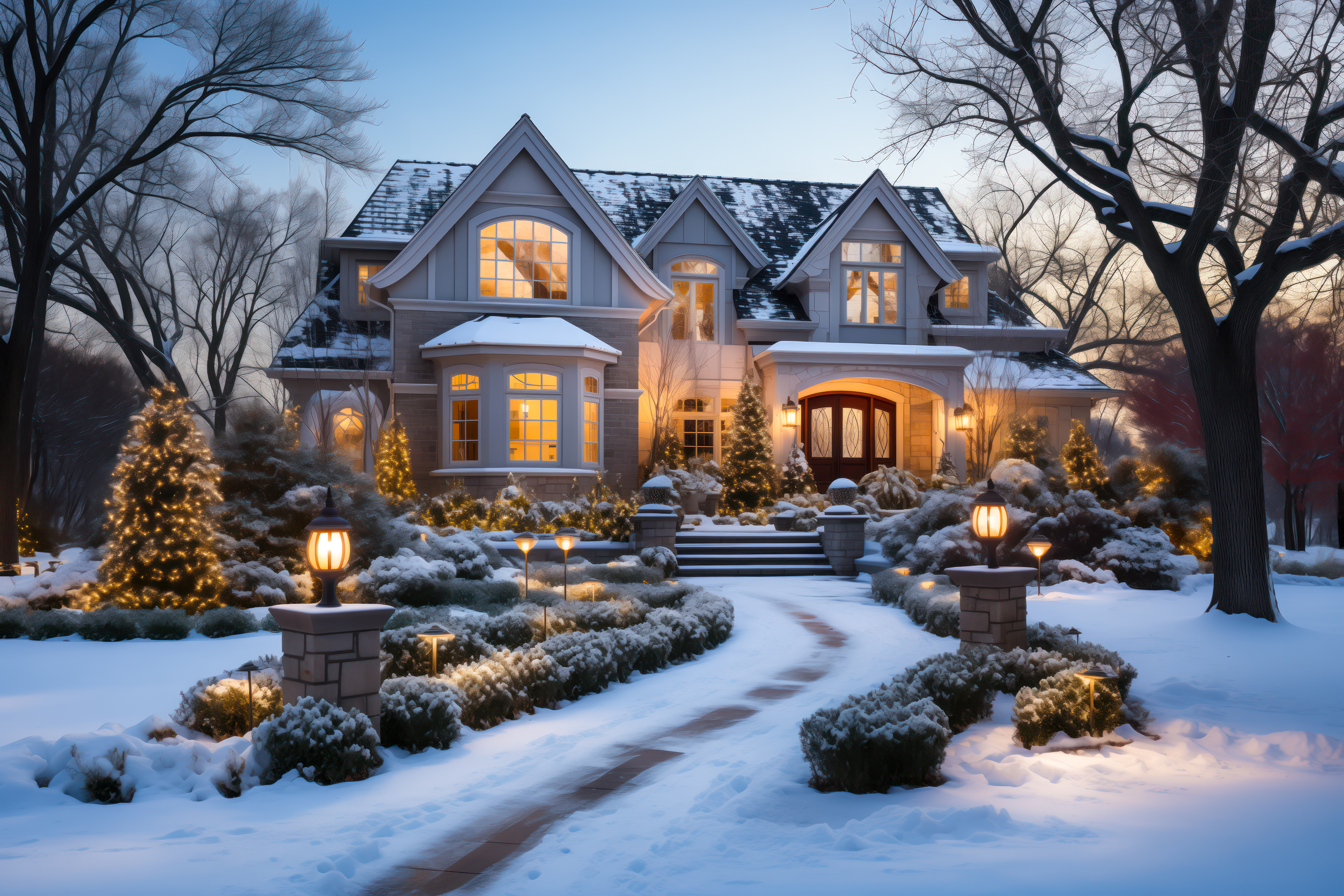 Boosting Curb Appeal When The Snow Falls